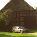 0109F 10 Reedgedecktes Haus